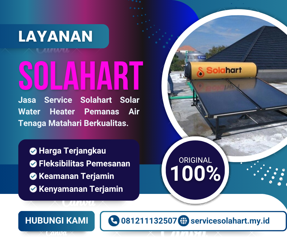 Servis Pemanas Air Merek Solahart | Solar Water Heater