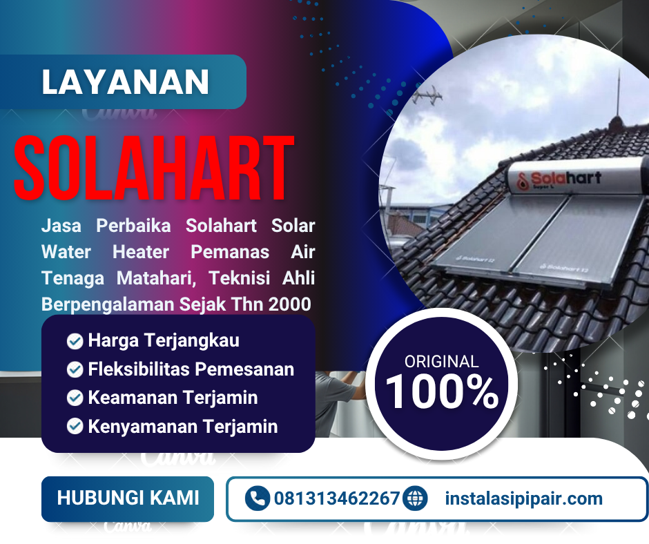 Spesialis Solahart Terdekat | Solar Water Heater Handal